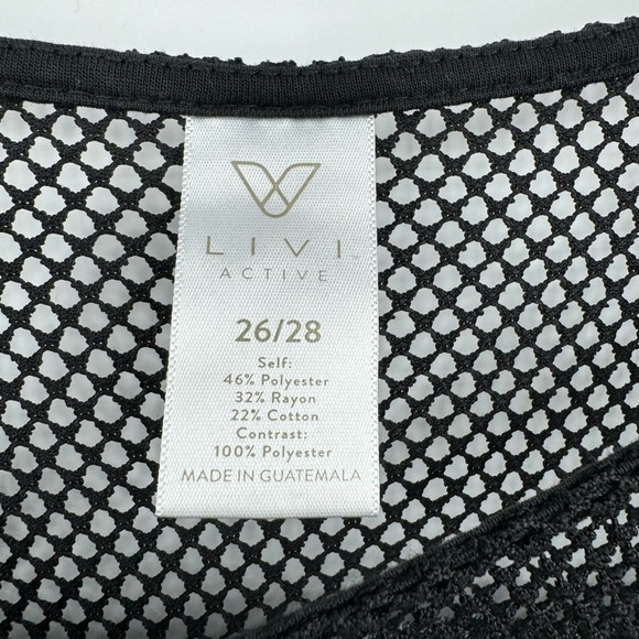 Lane Bryant Livi Active Mesh Ruffle Sweatshirt Gray Size 26/28 - Picture 5 of 6